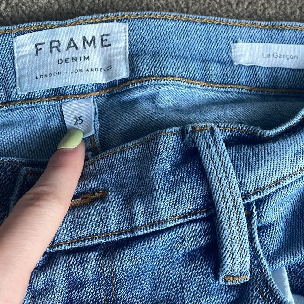 Frame Le Garçon shadow hem jeans - Picture 3 of 5